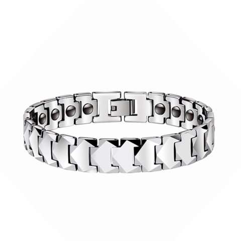 (image for) Mens Tungsten Carbide Magnetic Bracelet