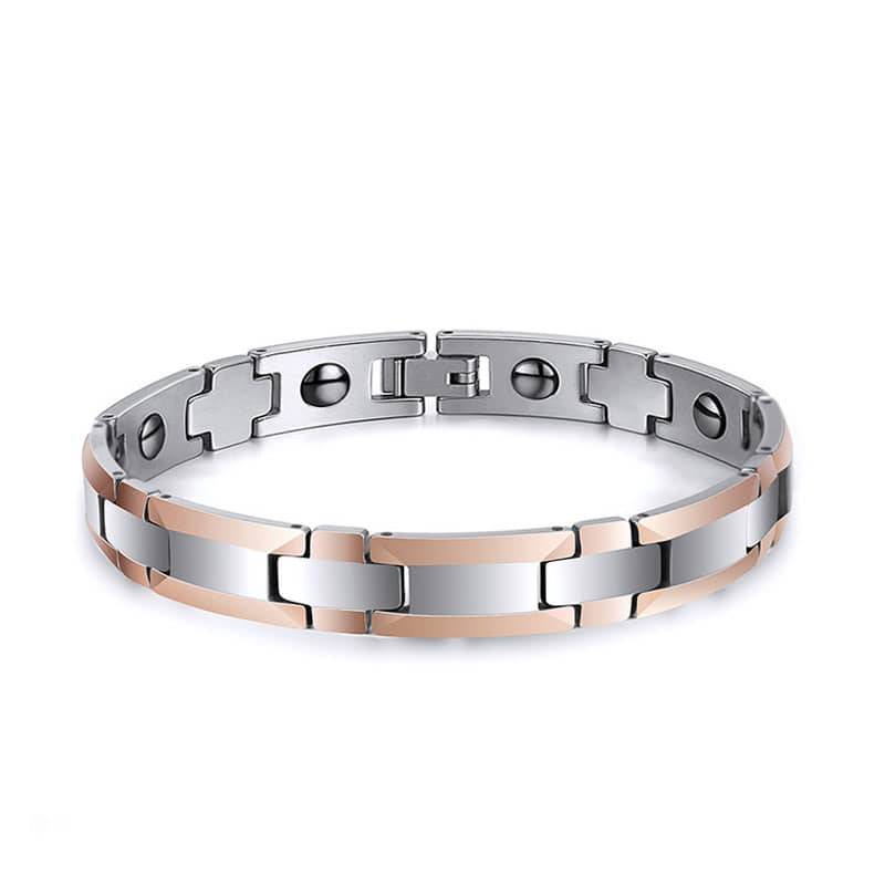 (image for) Two-Tone Gold Tungsten Bracelet For Men And Women