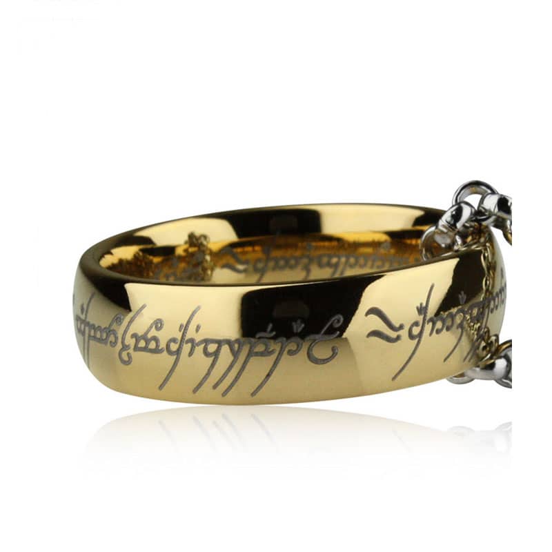 (image for) Lotr The One Ring Gold Tungsten Wedding Band For Men Women